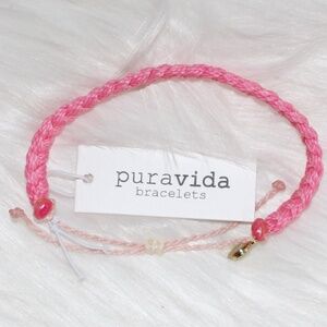 Pura Vida, Pink Charity braided Bracelet NEW